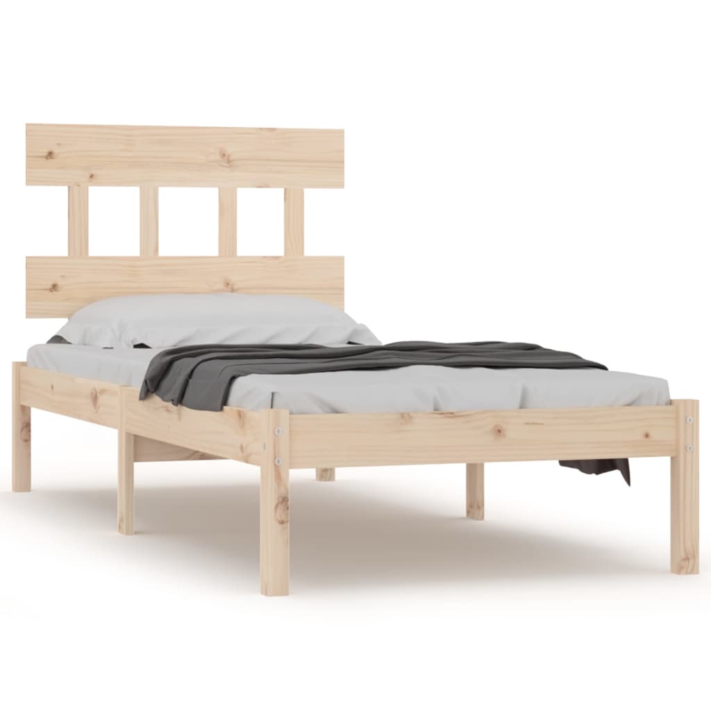 Okvir za krevet od masivnog drva 90 x 190 cm jednokrevetni