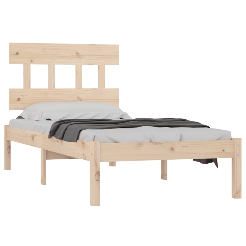 Okvir za krevet od masivnog drva 90 x 190 cm jednokrevetni