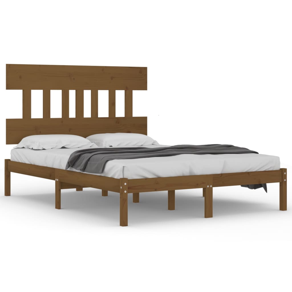 Okvir za krevet od masivne borovine boja meda 200 x 200 cm