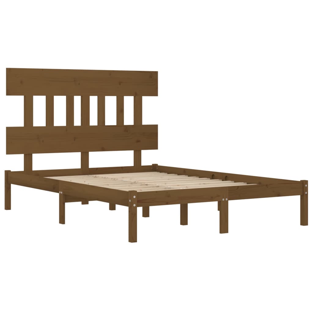 Okvir za krevet od masivne borovine boja meda 200 x 200 cm