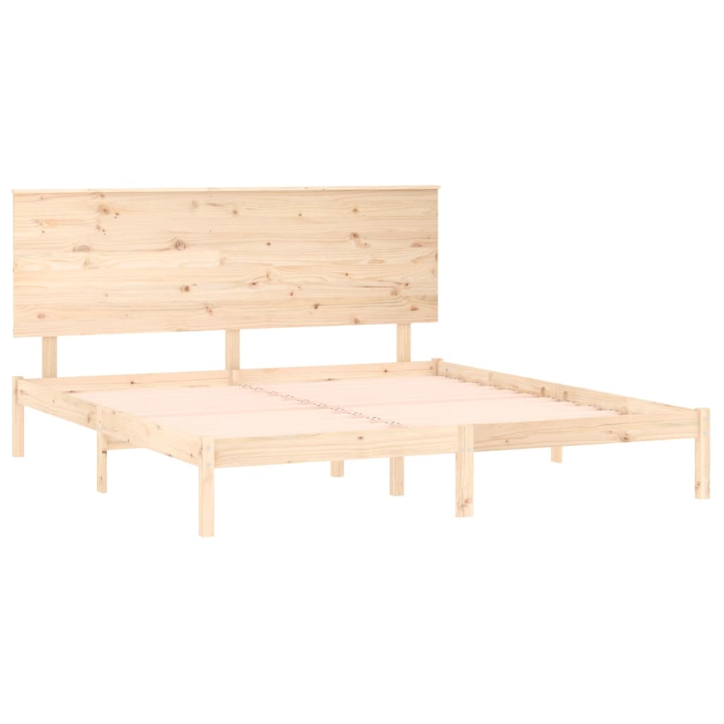 Okvir za krevet od masivnog drva 180 x 200 cm veliki bračni