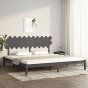 Okvir za krevet sivi 200 x 200 cm od masivne borovine
