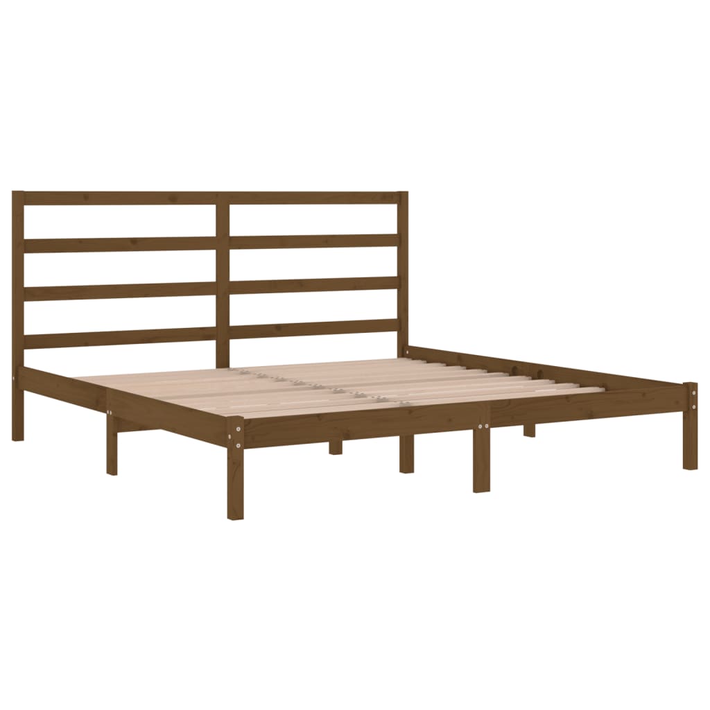 Okvir za krevet od masivne borovine boja meda 200 x 200 cm