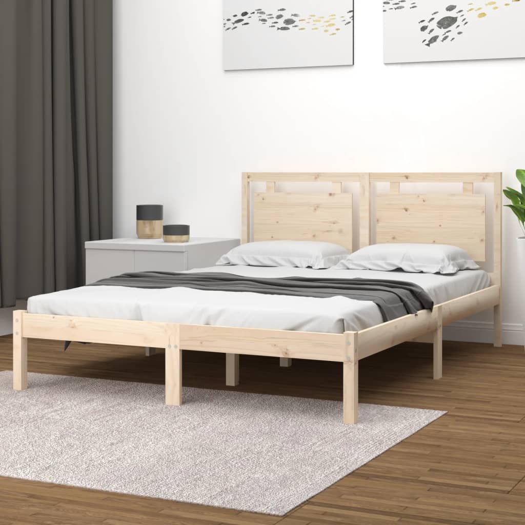 Okvir za krevet od masivnog drva 160 x 200 cm