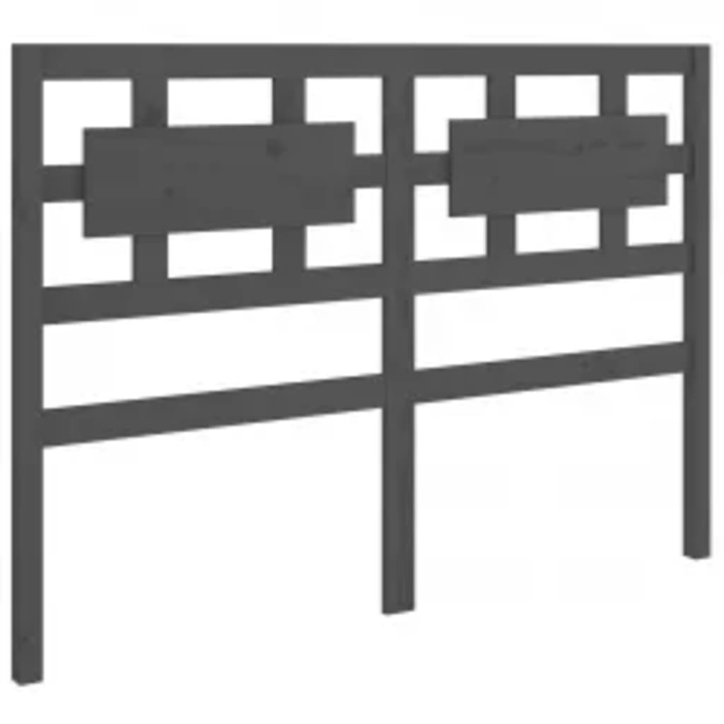 Okvir za krevet od masivne borovine sivi 200 x 200 cm