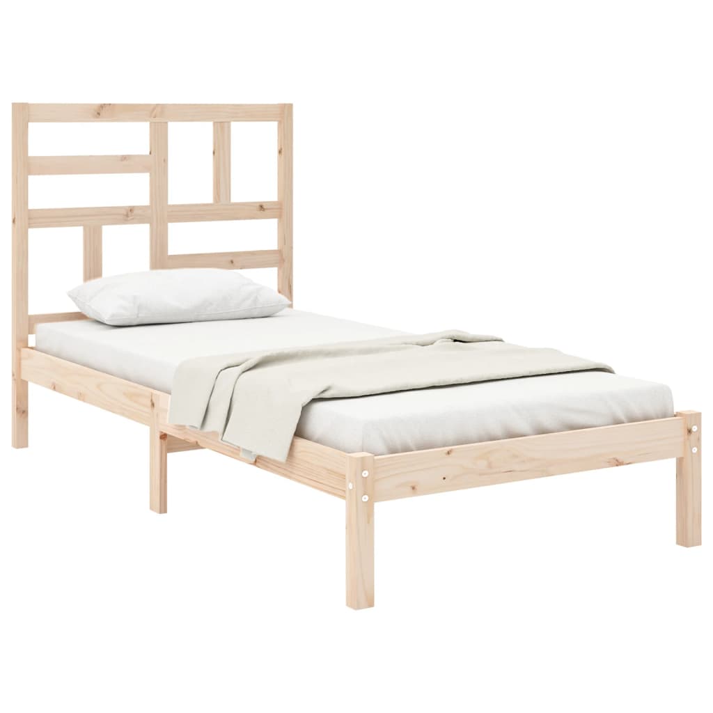 Okvir za krevet od masivnog drva 75 x 190 cm jednokrevetni