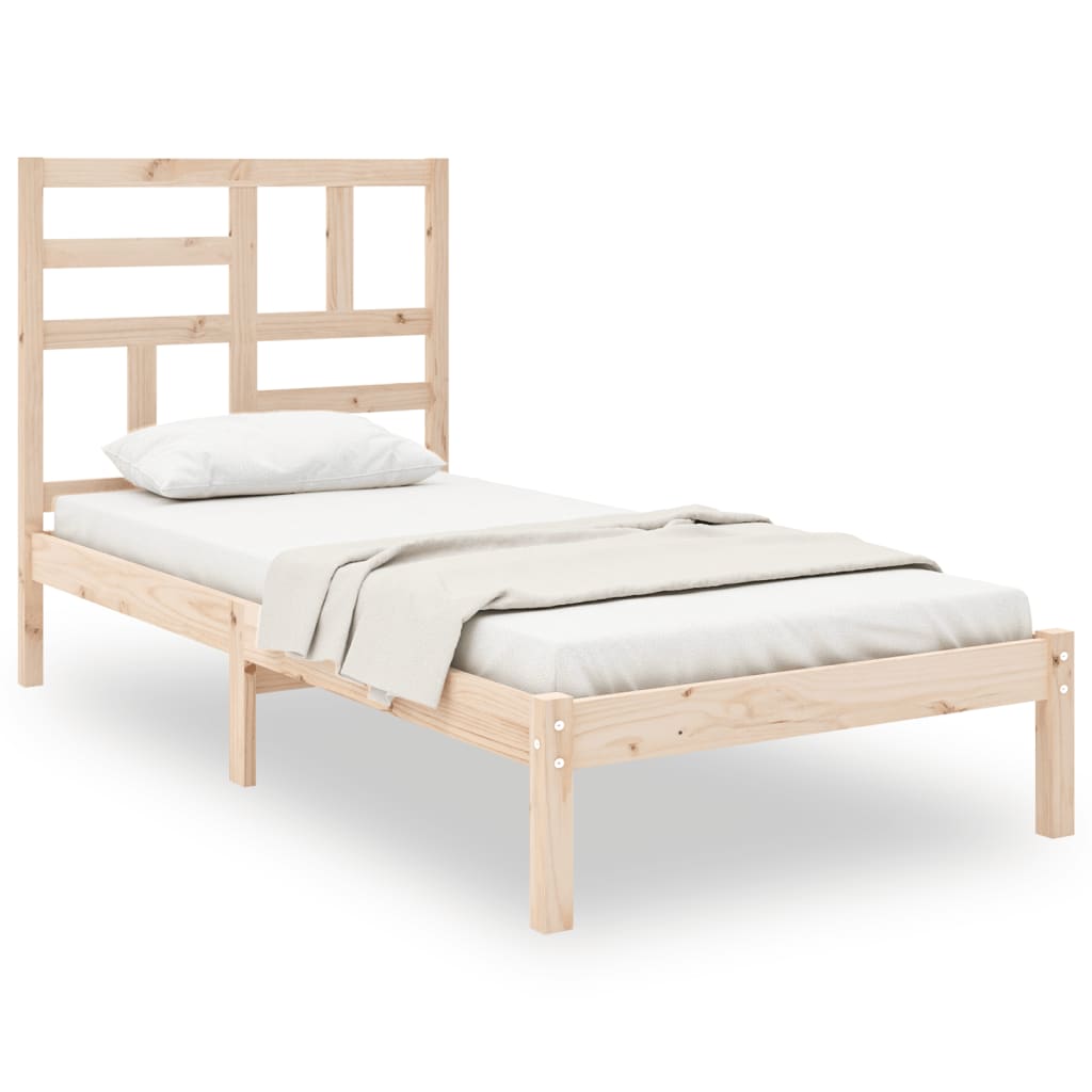 Okvir za krevet od masivnog drva 90 x 190 cm jednokrevetni