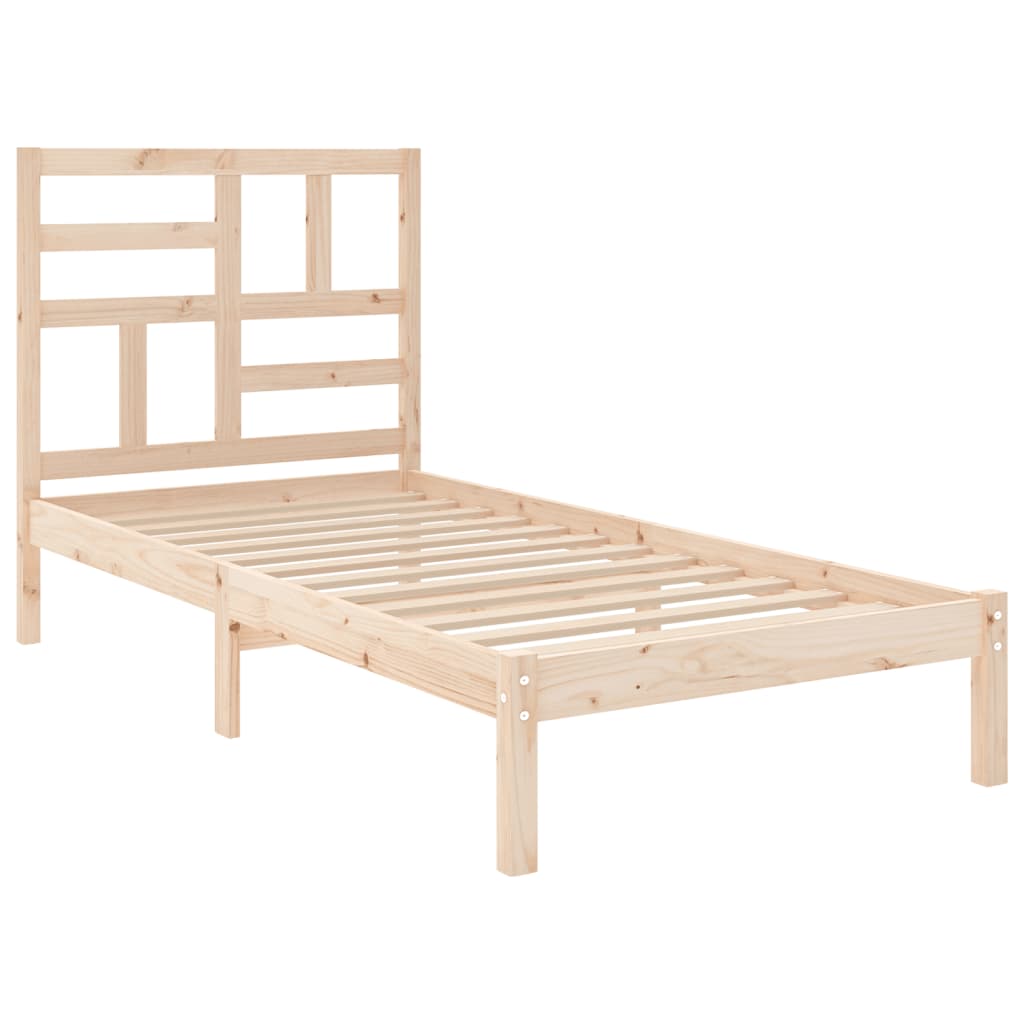 Okvir za krevet od masivnog drva 90 x 190 cm jednokrevetni