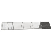 Kavez za zečeve antracit 504,5x80,5x71 cm pocinčani čelik