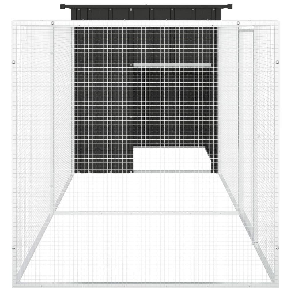 Kavez za kokoši antracit 300x91x100 cm pocinčani čelik