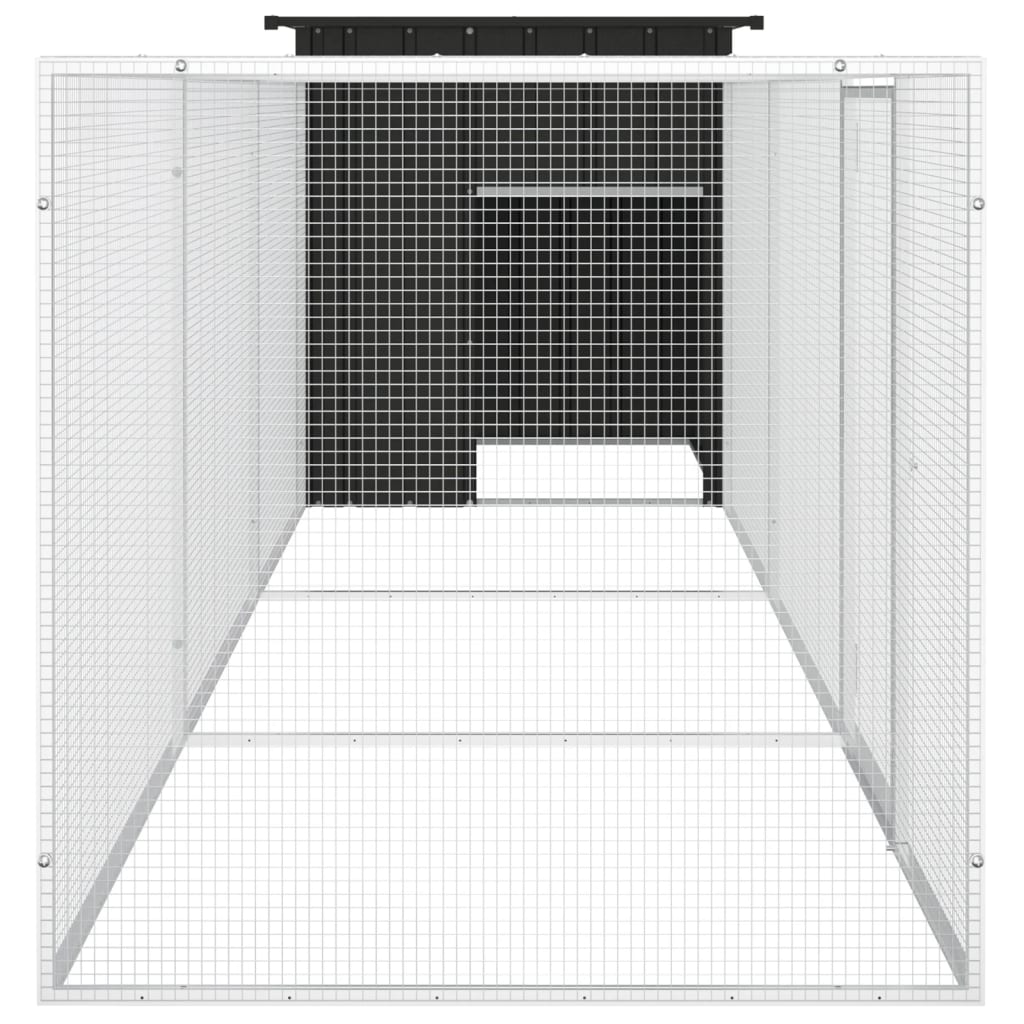 Kavez za kokoši antracit 400x91x100 cm pocinčani čelik