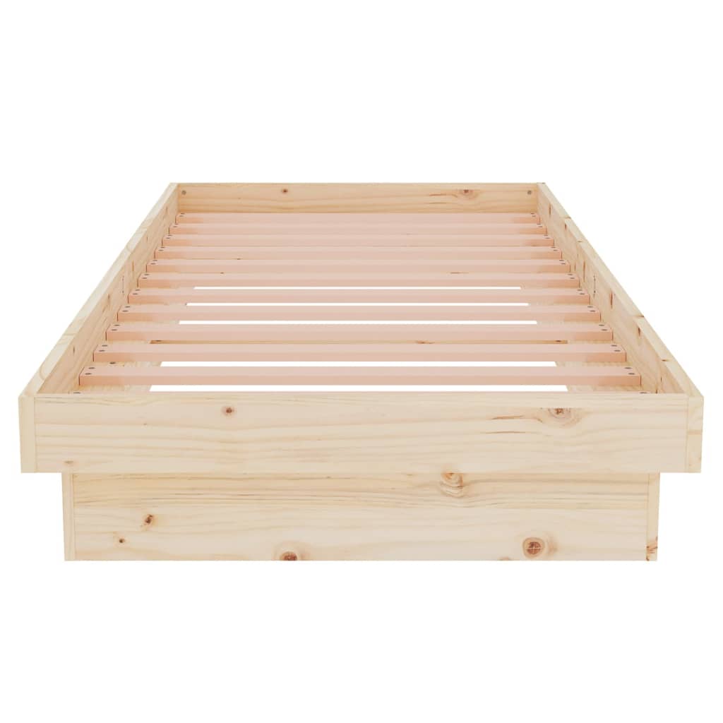 Okvir za krevet od masivnog drva 75 x 190 cm jednokrevetni