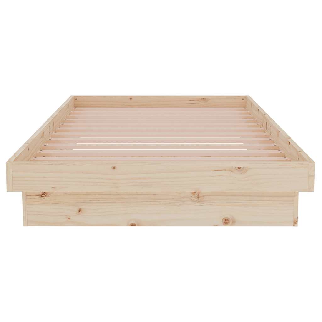 Okvir za krevet od masivnog drva 90 x 190 cm jednokrevetni