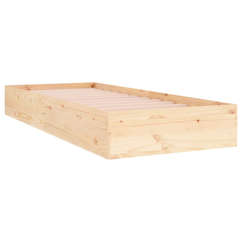 Okvir za krevet od masivnog drva 75 x 190 cm jednokrevetni