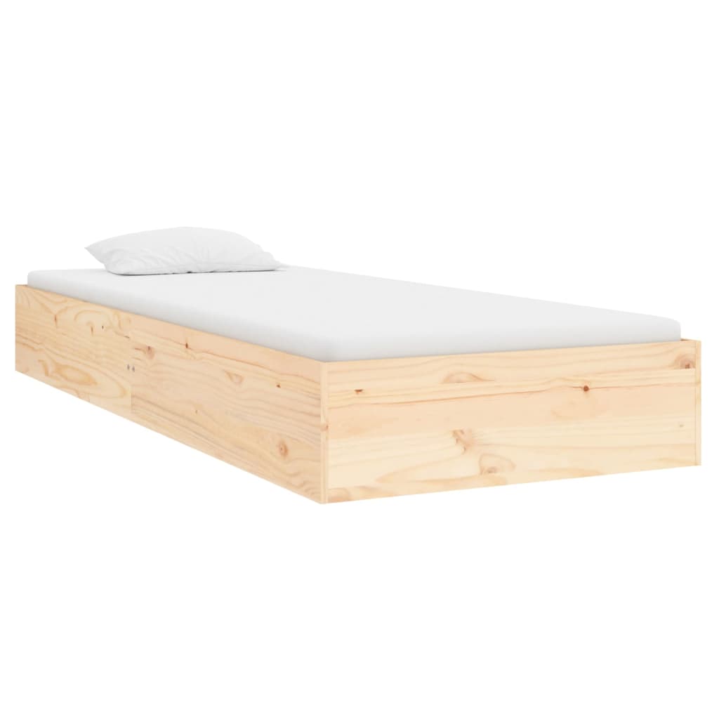 Okvir za krevet od masivnog drva 90 x 190 cm jednokrevetni