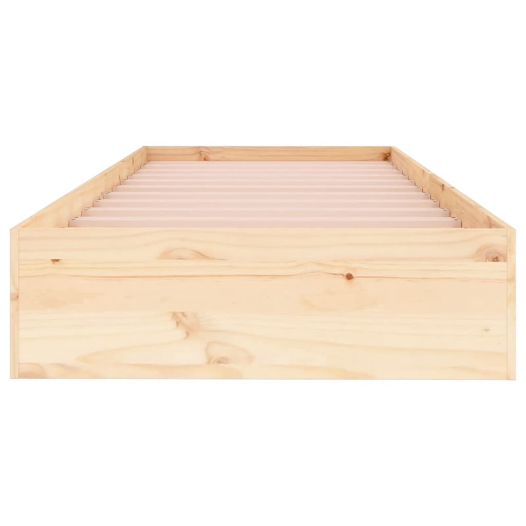 Okvir za krevet od masivnog drva 90 x 190 cm jednokrevetni