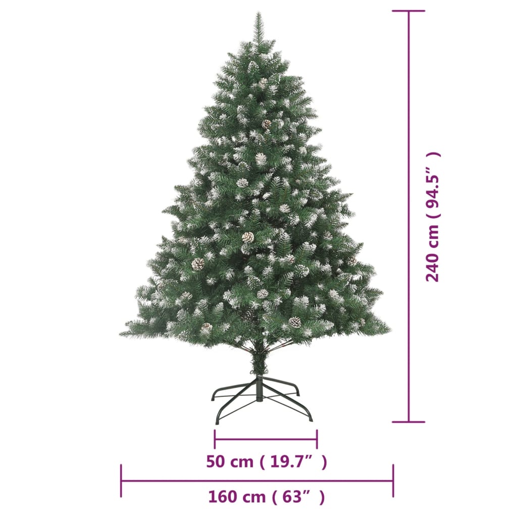 Umjetno božićno drvce sa stalkom 240 cm PVC