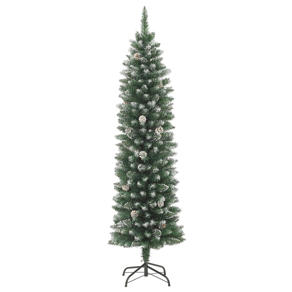 Umjetno usko božićno drvce sa stalkom 240 cm PVC