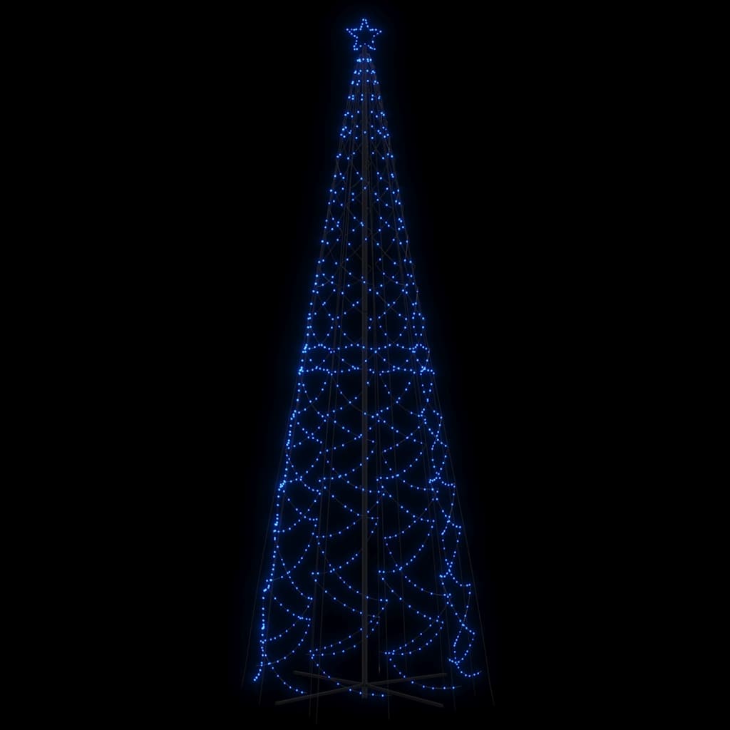 Stožasto božićno drvce plavo 1400 LED žarulja 160 x 500 cm
