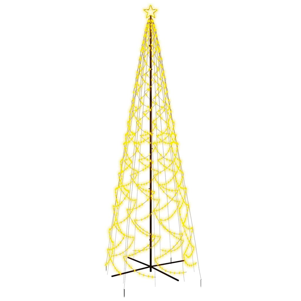 Stožasto božićno drvce toplo bijelo 1400 LED žarulja 160x500 cm