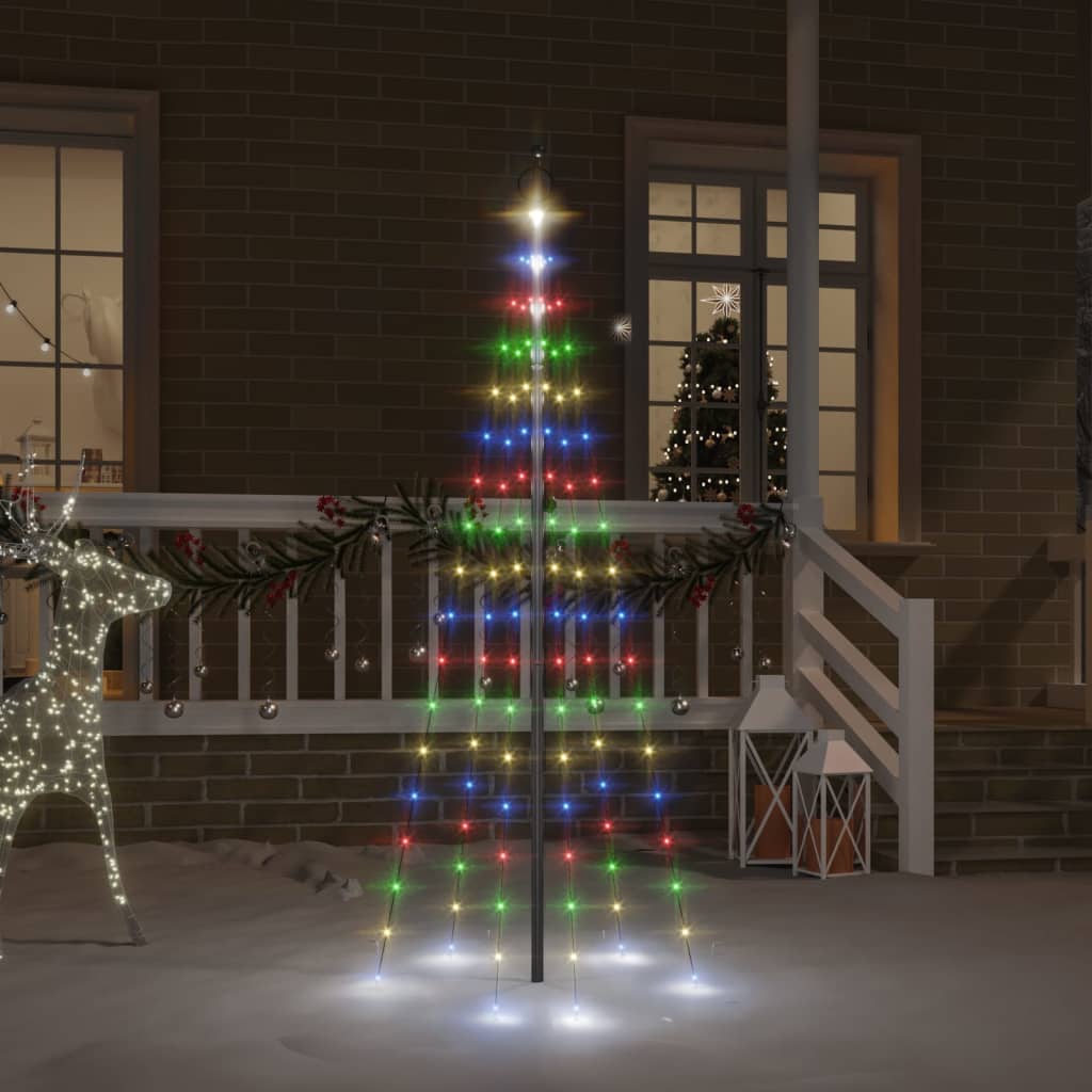 Božićno drvce na stijegu 108 LED žarulja šarene 180 cm