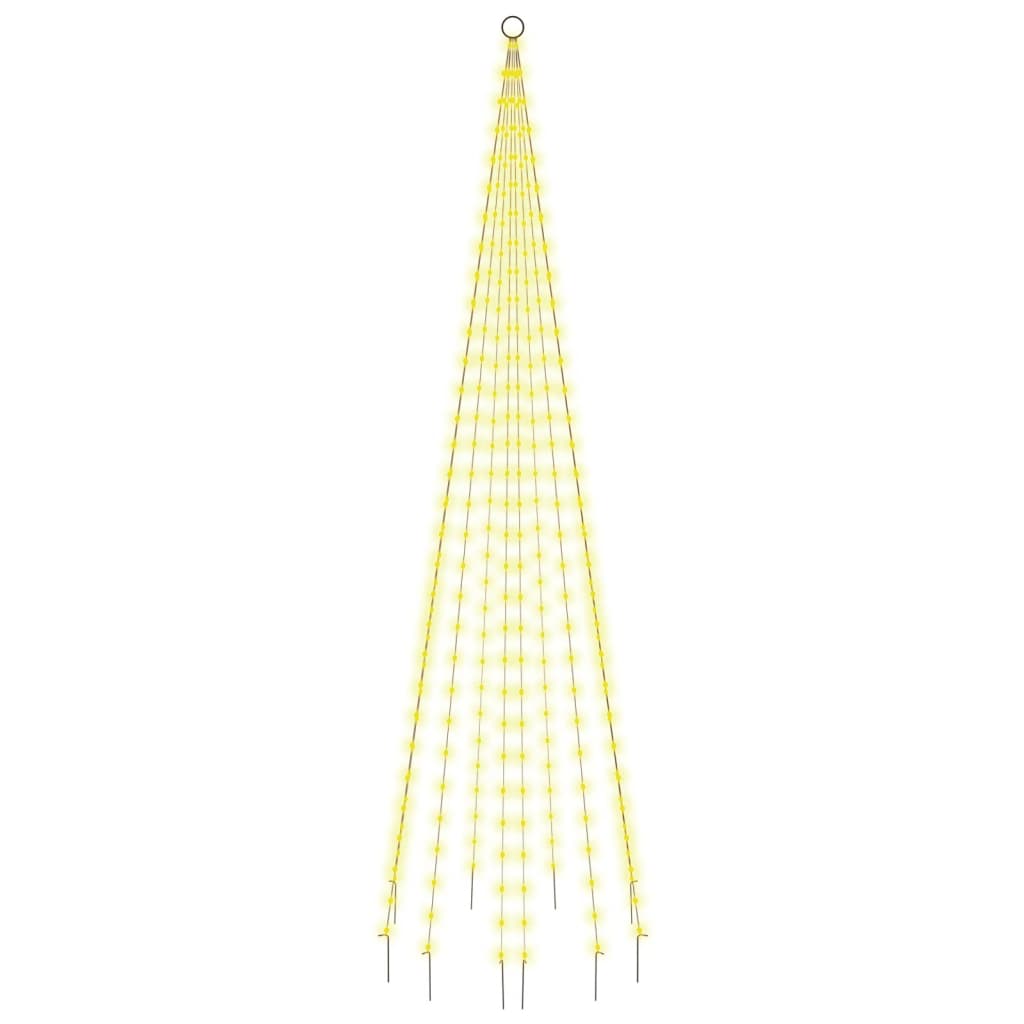 Božićno drvce na stijegu 310 LED žarulja tople bijele 300 cm