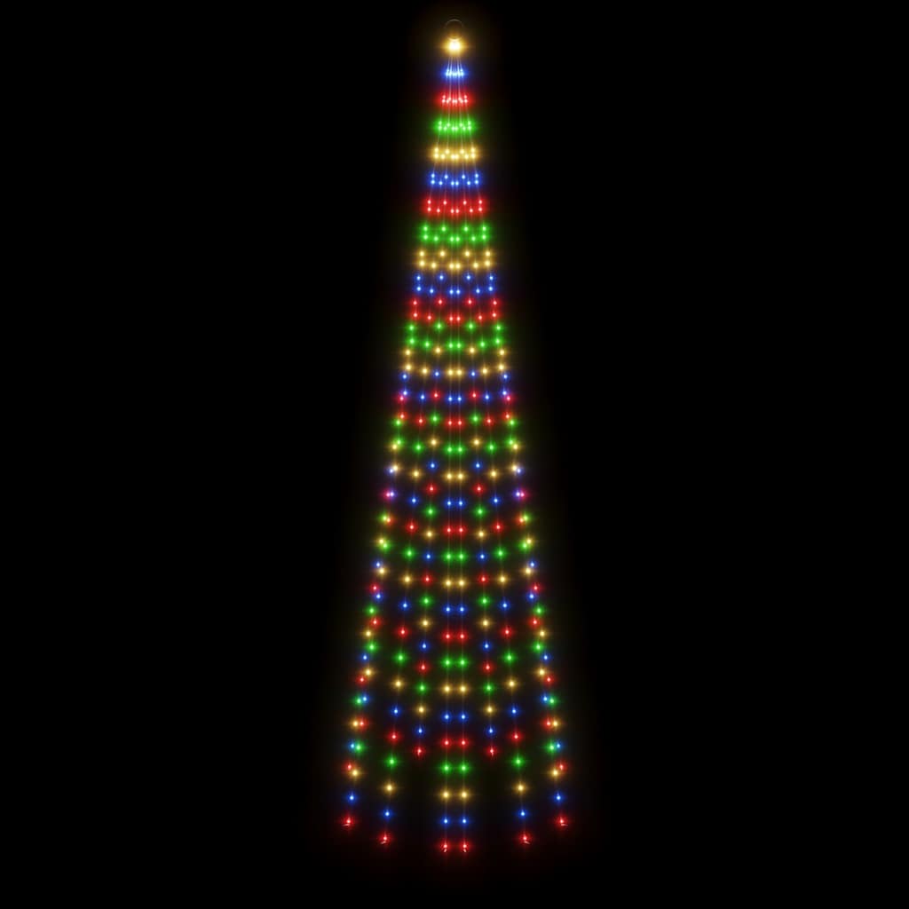 Božićno drvce na stijegu 310 LED žarulja šarene 300 cm