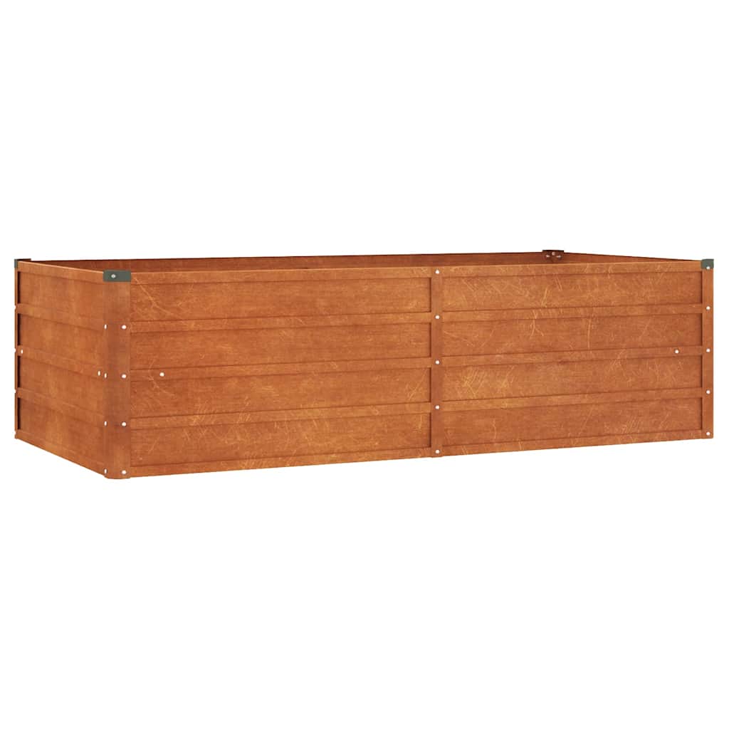 Povišena vrtna gredica boja hrđe 160 x 80 x 45 cm čelik COR-TEN