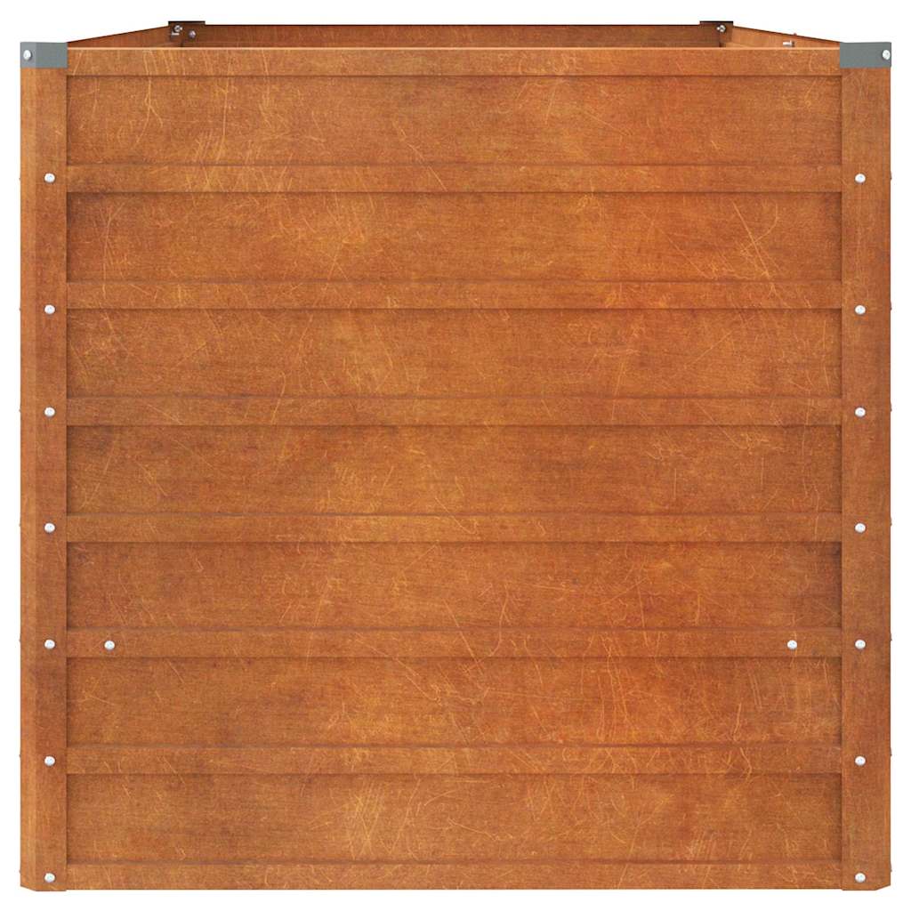 Povišena vrtna gredica boja hrđe 160 x 80 x 77 cm čelik COR-TEN
