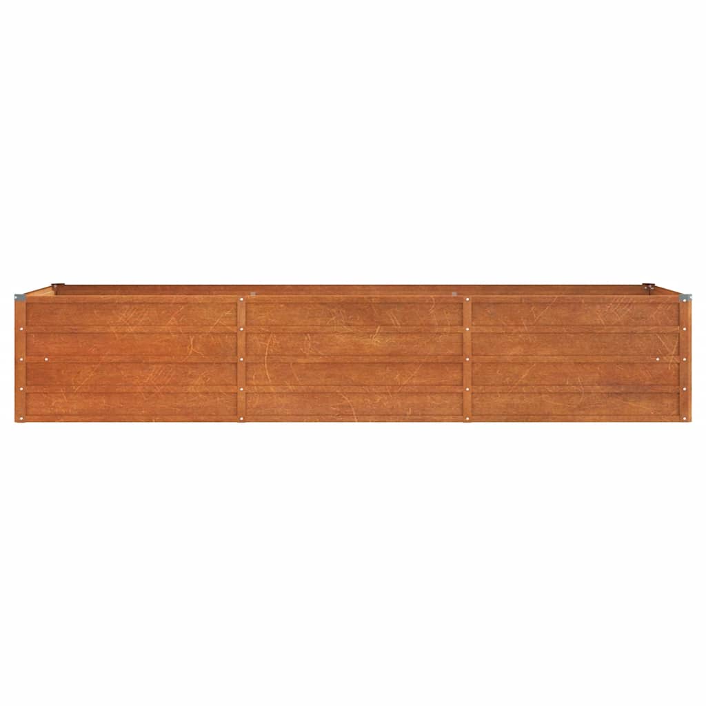 Povišena vrtna gredica boja hrđe 240 x 80 x 45 cm čelik COR-TEN