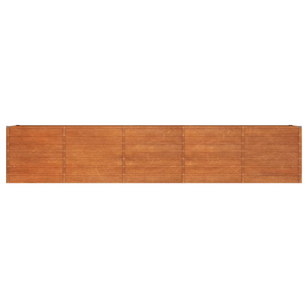 Povišena vrtna gredica boja hrđe 400 x 80 x 77 cm čelik COR-TEN