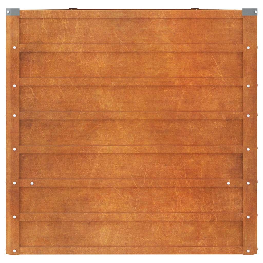 Povišena vrtna gredica boja hrđe 400 x 80 x 77 cm čelik COR-TEN
