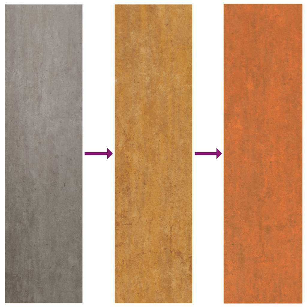 Povišena vrtna gredica boja hrđe 400 x 80 x 77 cm čelik COR-TEN