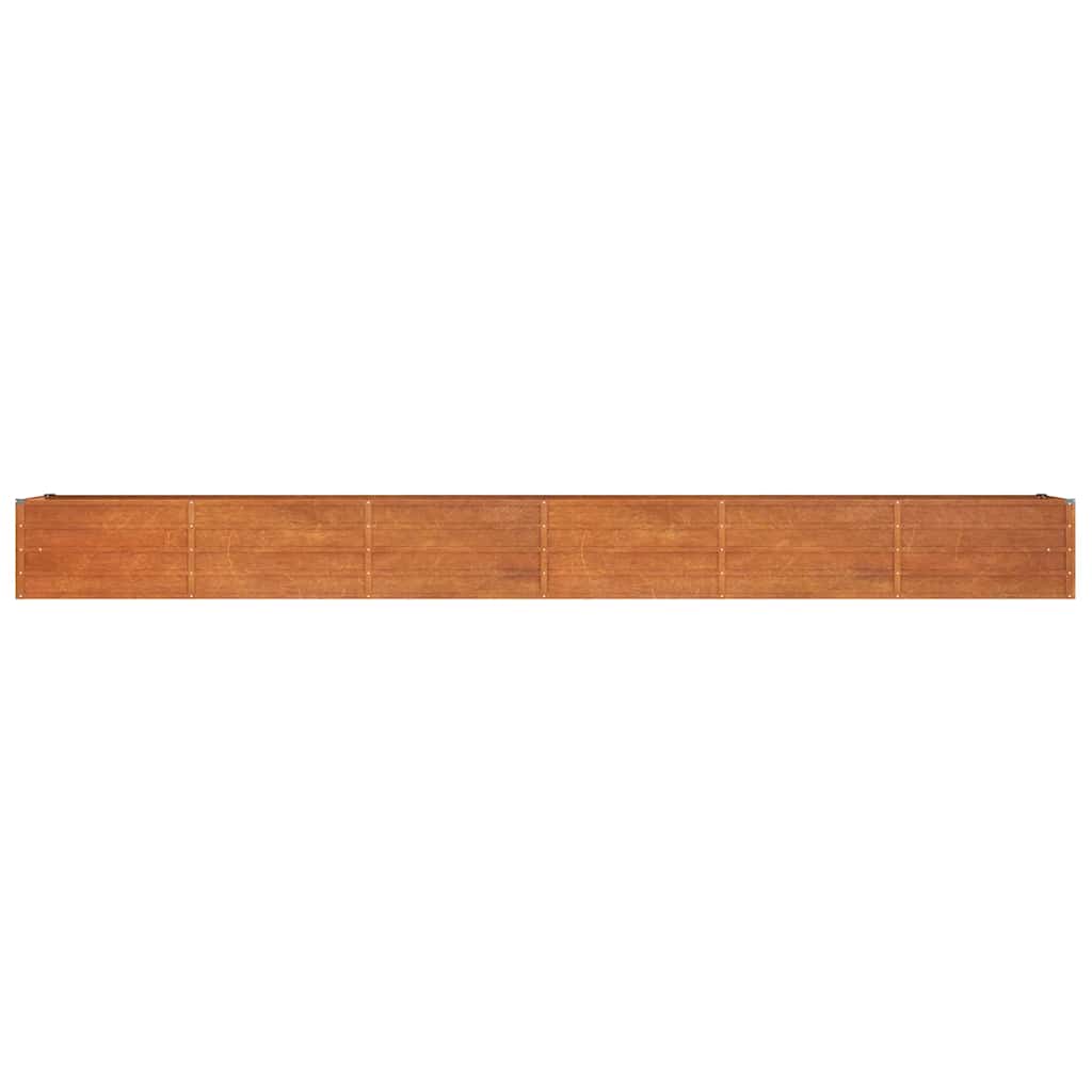 Povišena vrtna gredica boja hrđe 480 x 80 x 45 cm čelik COR-TEN