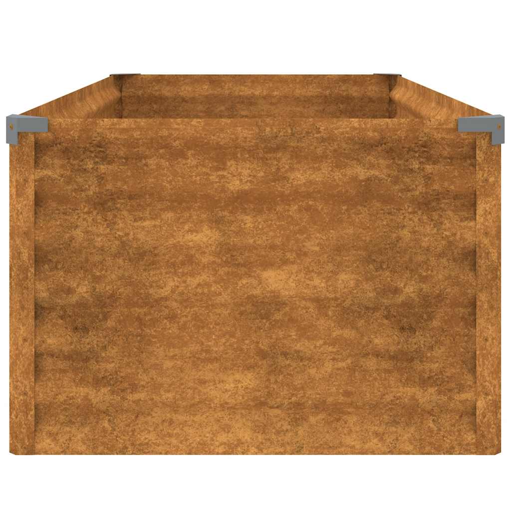 Povišena vrtna gredica 100x50x36 cm Corten čelik