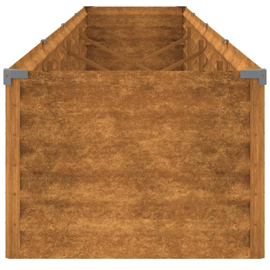 Povišena vrtna gredica 386x50x36 cm Corten čelik