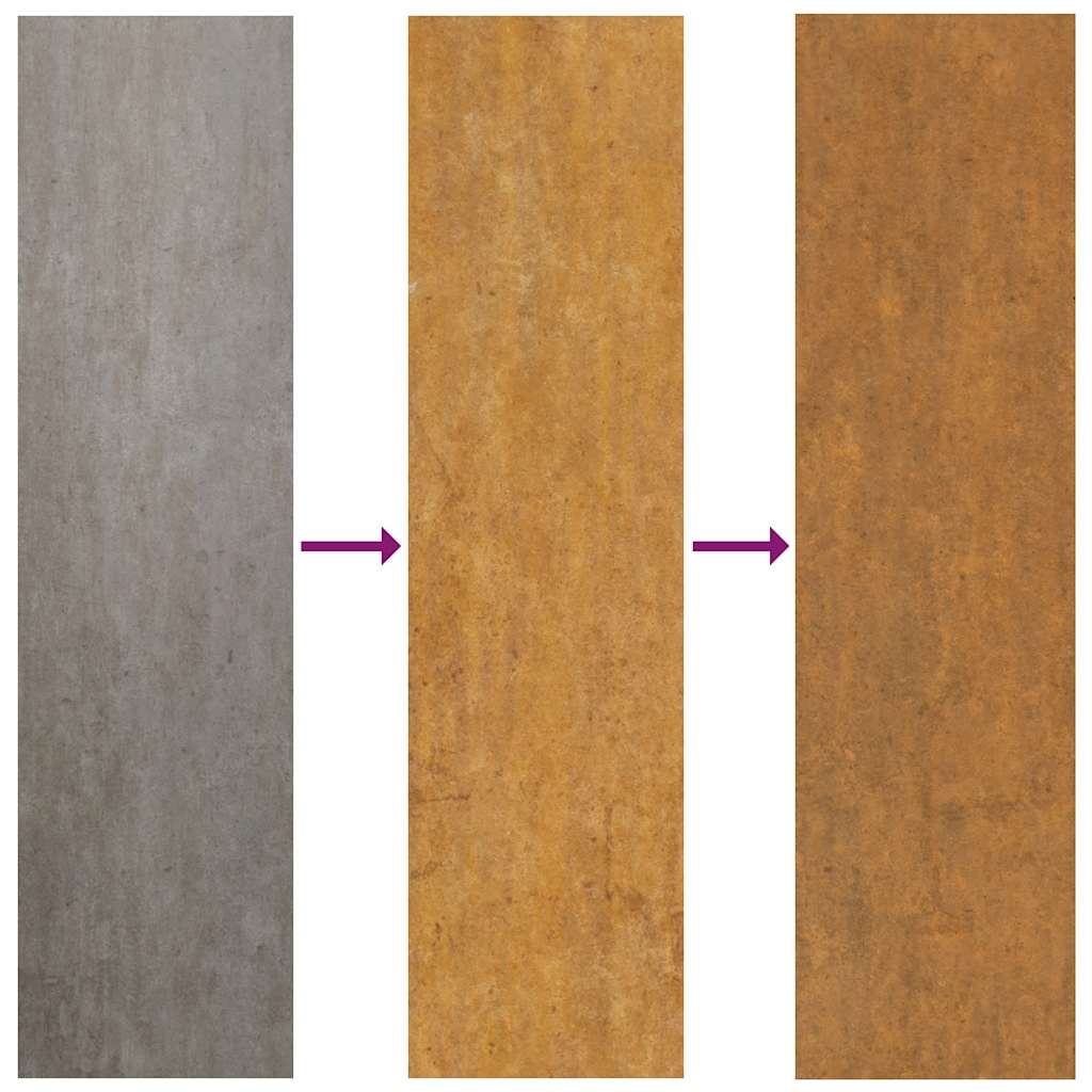 Povišena vrtna gredica 291x50x69 cm Corten čelik