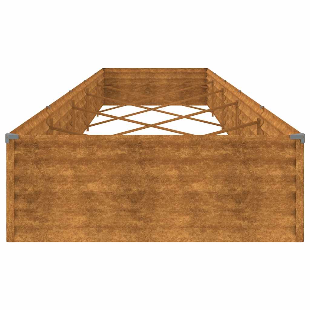 Povišena vrtna gredica 482 x 100 x 36 cm od čelika COR-TEN