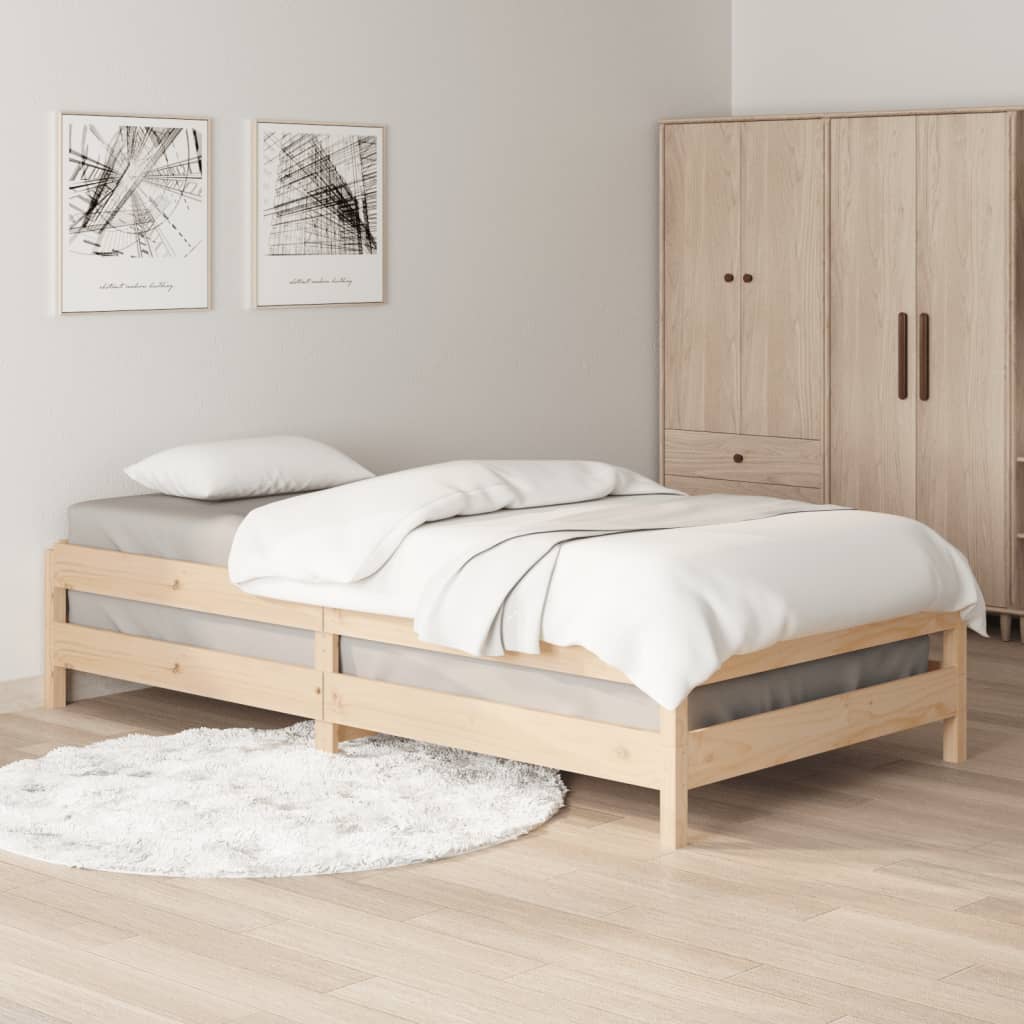 Složivi krevet 100 x 200 cm od masivne borovine