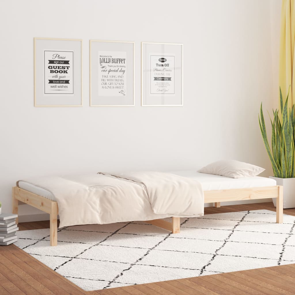 Dnevni krevet bez madraca 90 x 200 cm od masivne borovine