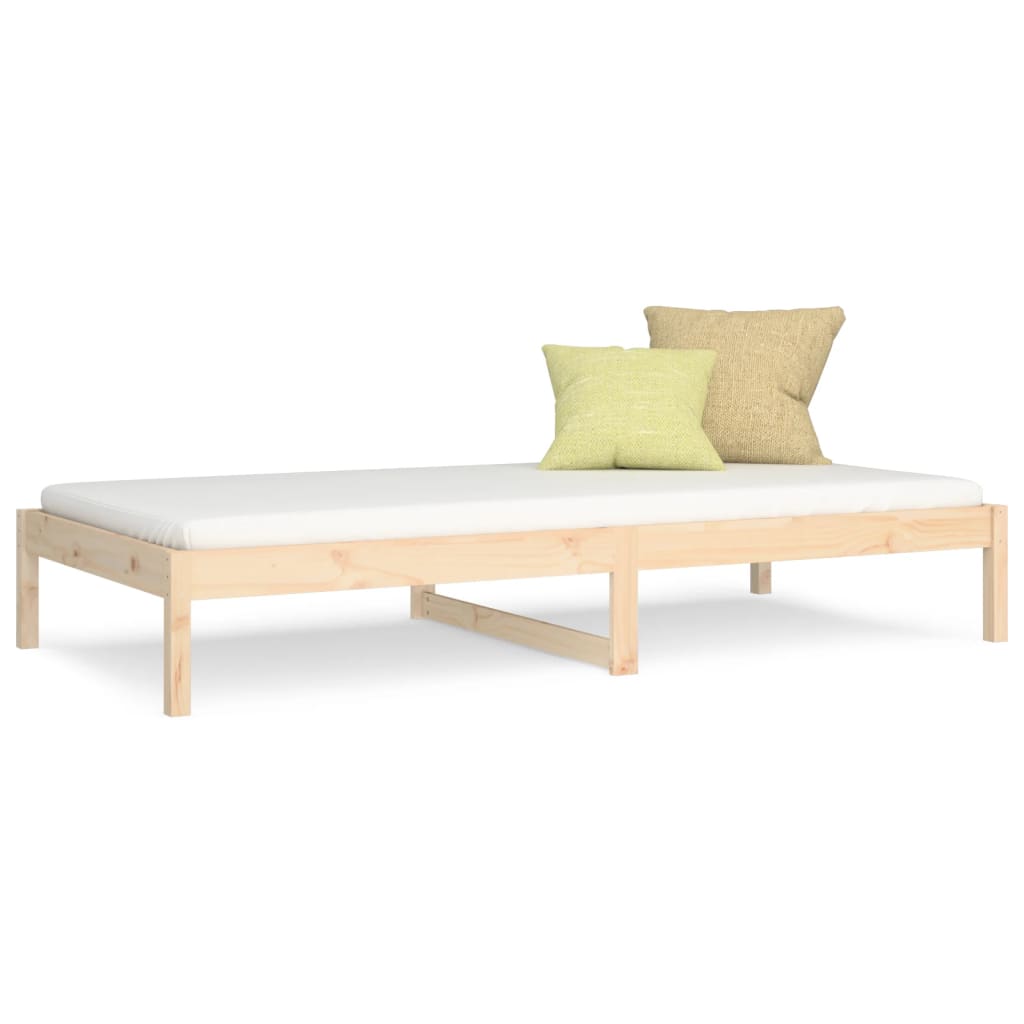 Dnevni krevet 90 x 190 cm mali masivna borovina