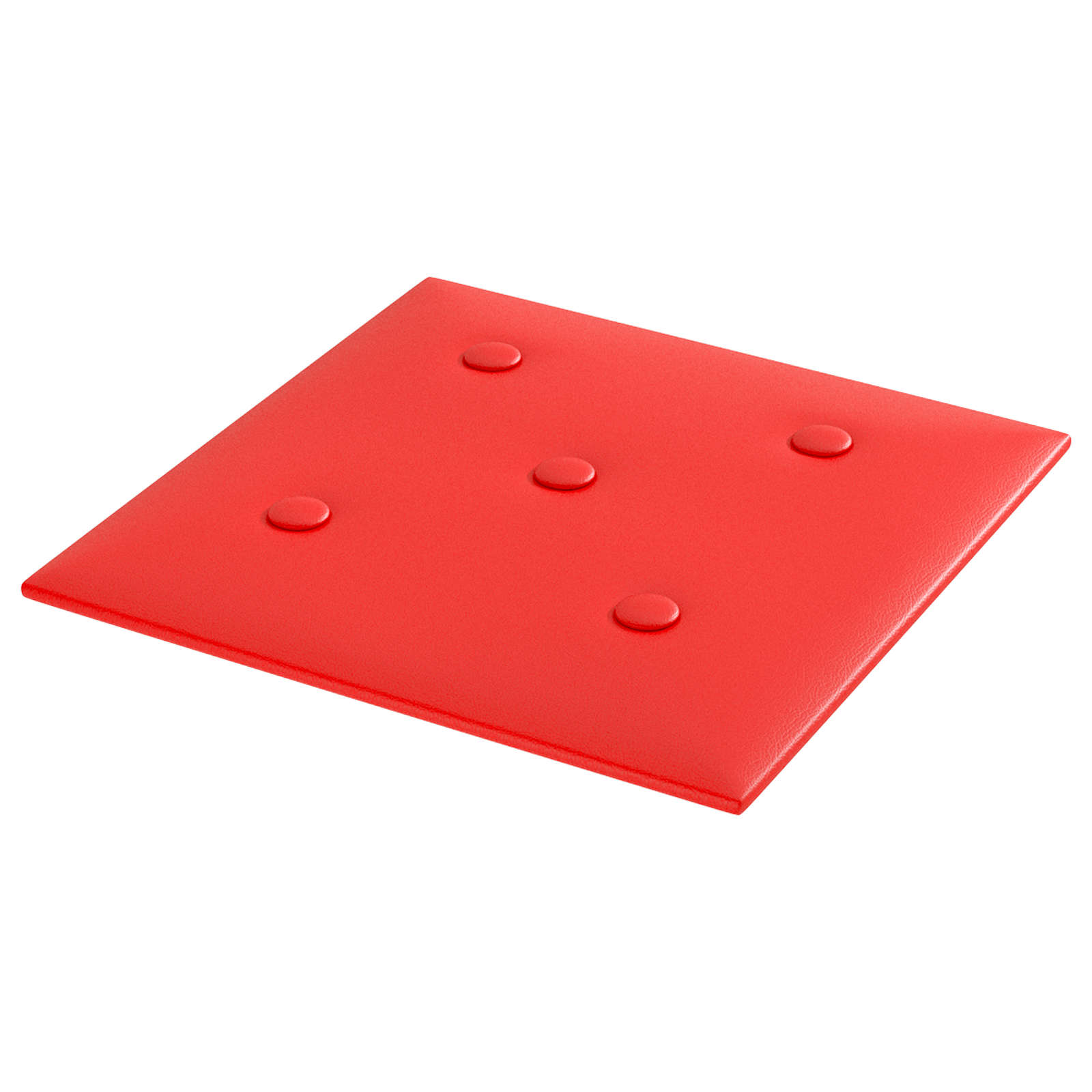 Zidna uzglavlja 12 pcs Crvena 30 x 30 cm Lažna koža