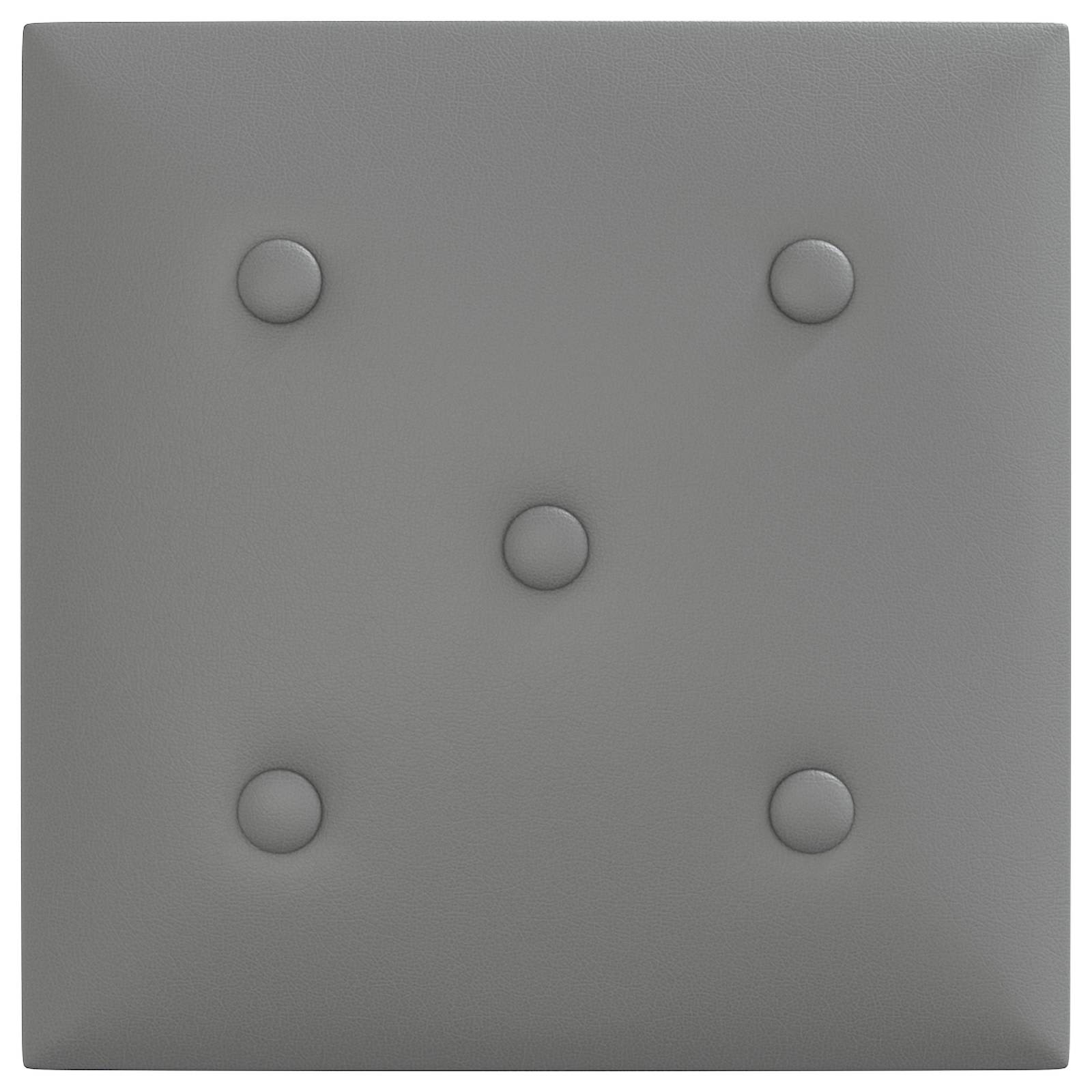 Zidna uzglavlja 12 pcs Sivi 30 x 30 cm Lažna koža