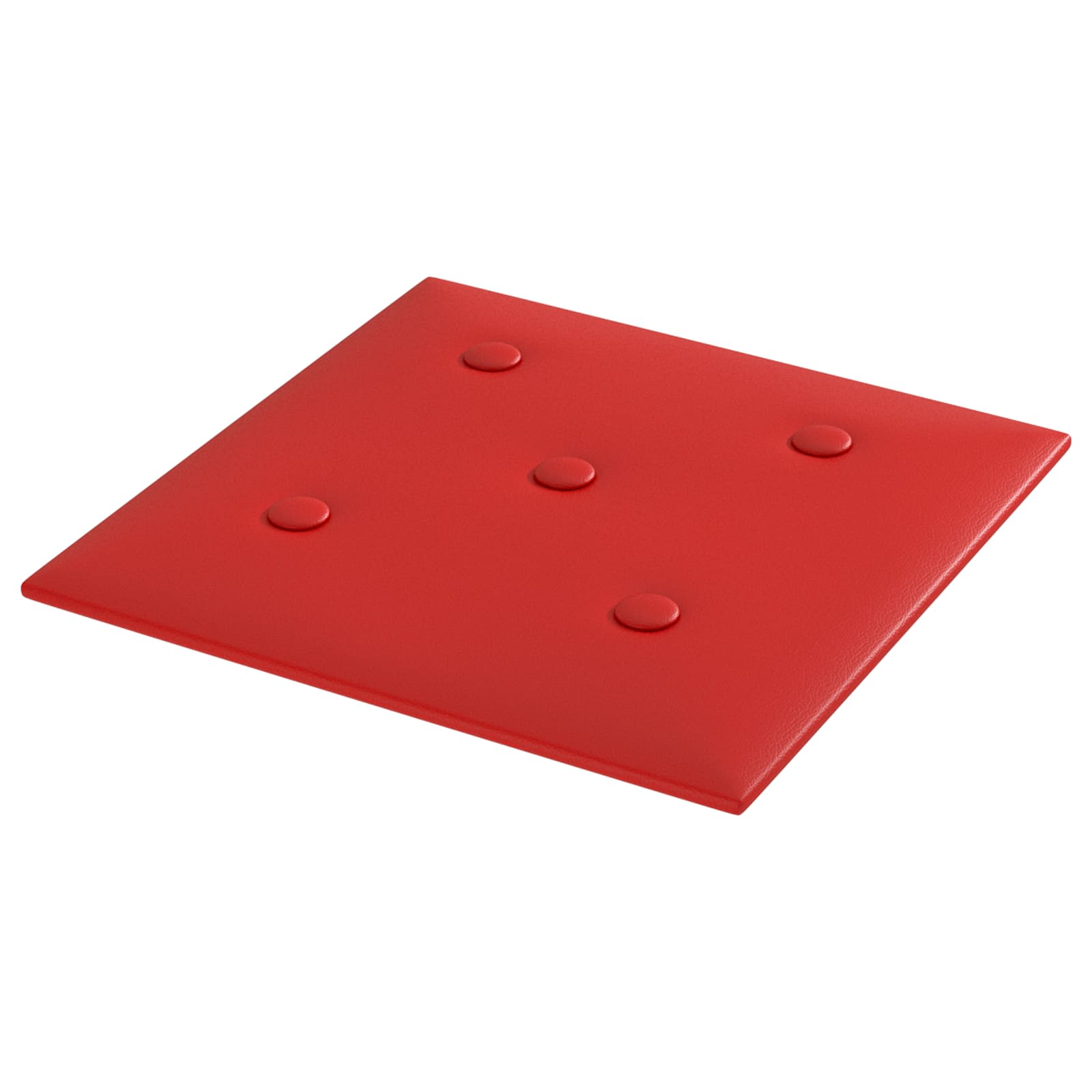 Zidna uzglavlja 12 pcs Vinska crvena 30 x 30 cm Lažna koža