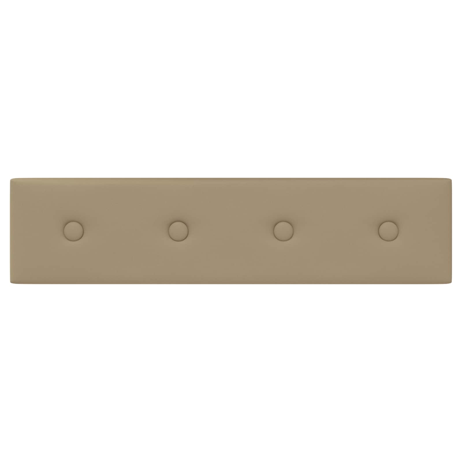 Zidna uzglavlja 12 pcs Boja cappuccina 60 x 15 cm Lažna koža