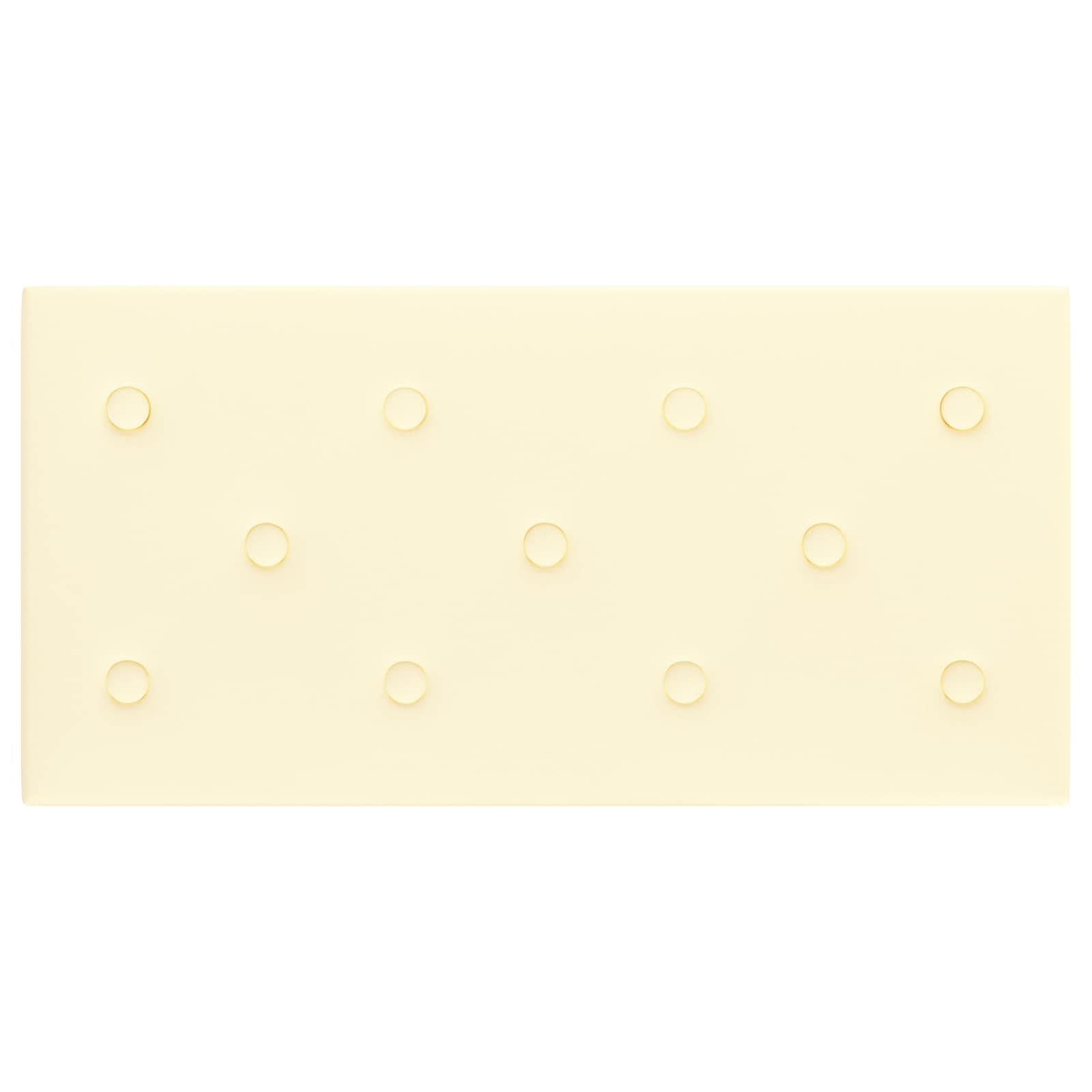 Zidna uzglavlja 12 pcs Krema 60 x 30 cm Lažna koža