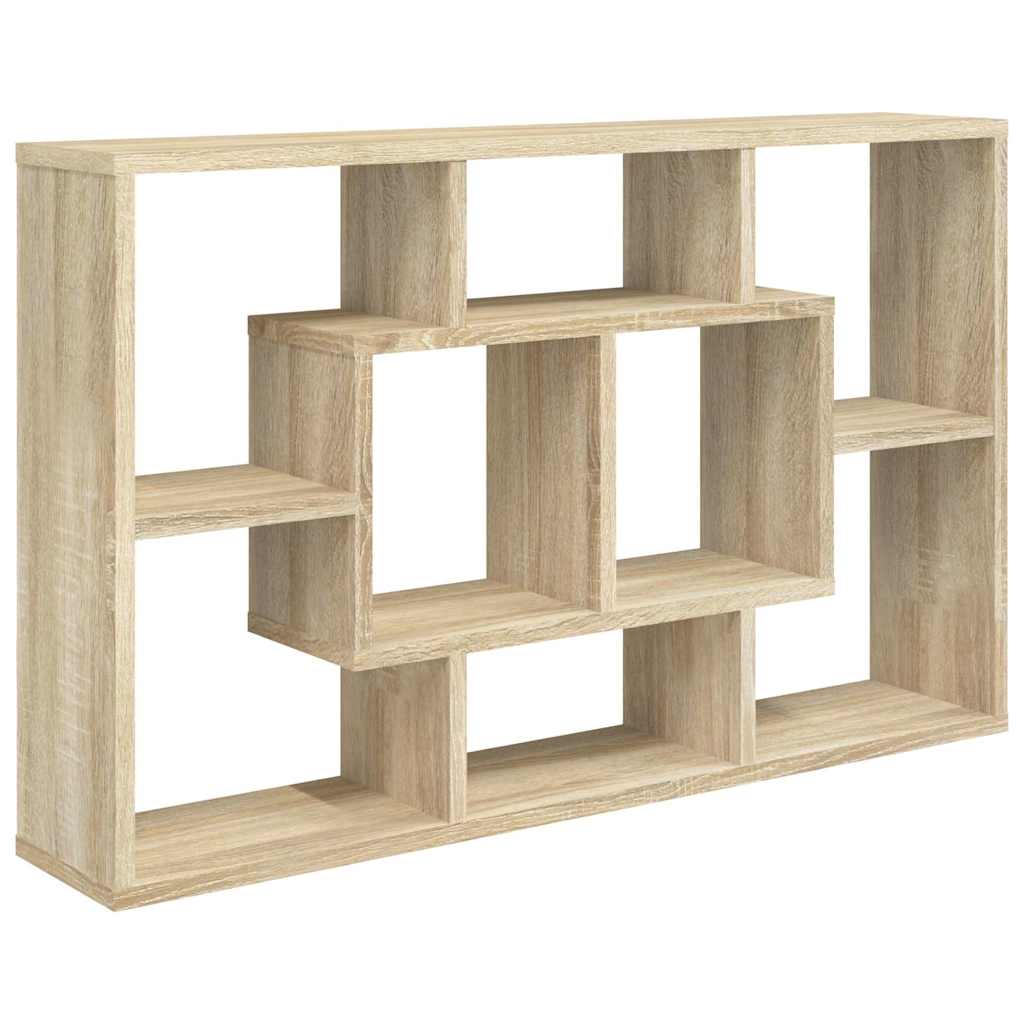 Zidna polica boja hrasta sonome 85x16x52,5 cm konstruirano drvo