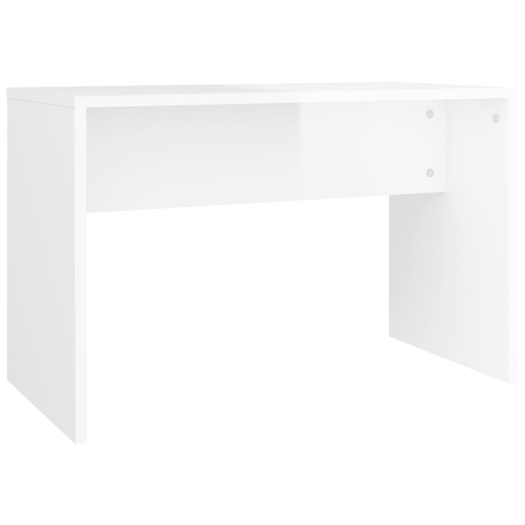 Toaletni stolac sjajni bijeli 70 x 35 x 45 cm konstruirano drvo