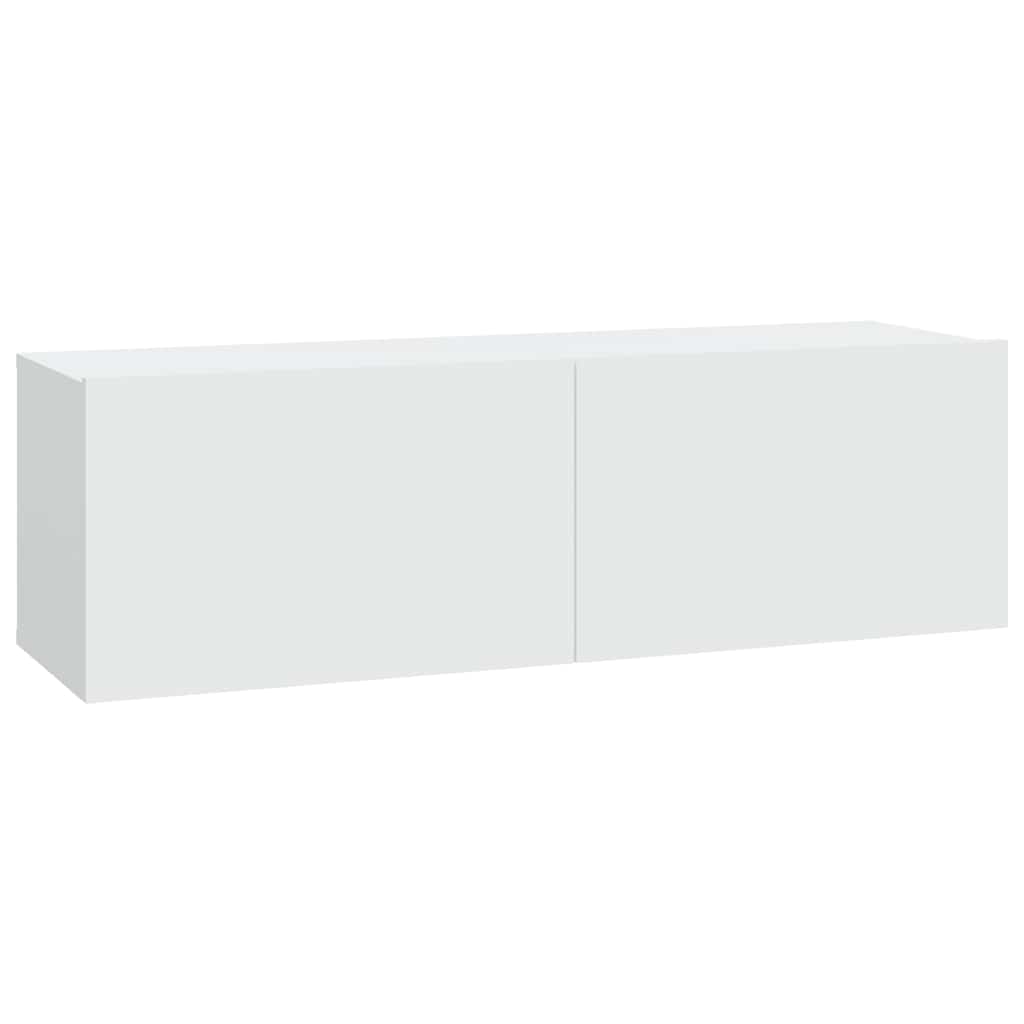Zidni TV ormarići 2 kom bijeli 100x30x30 cm konstruirano drvo