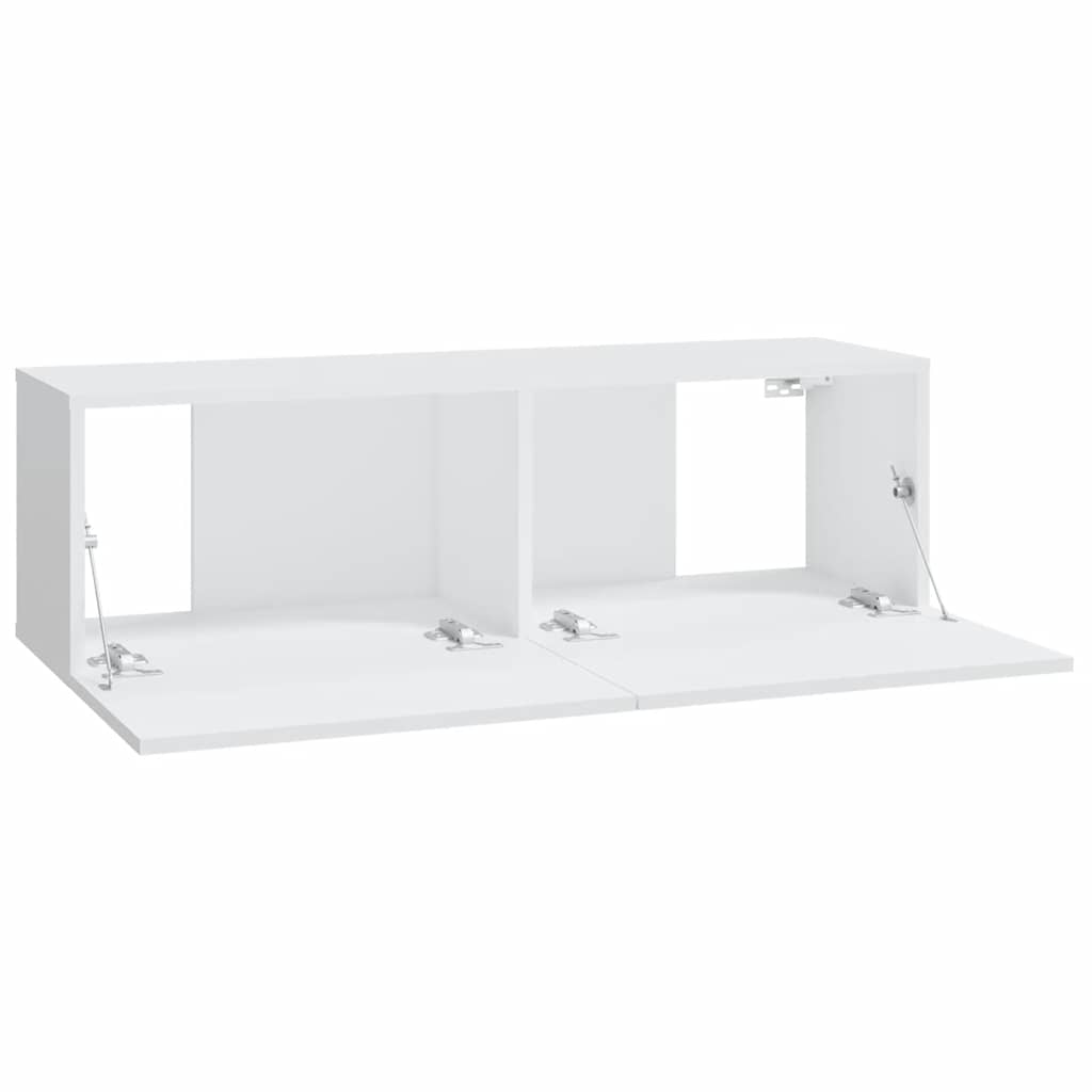 Zidni TV ormarići 2 kom bijeli 100x30x30 cm konstruirano drvo
